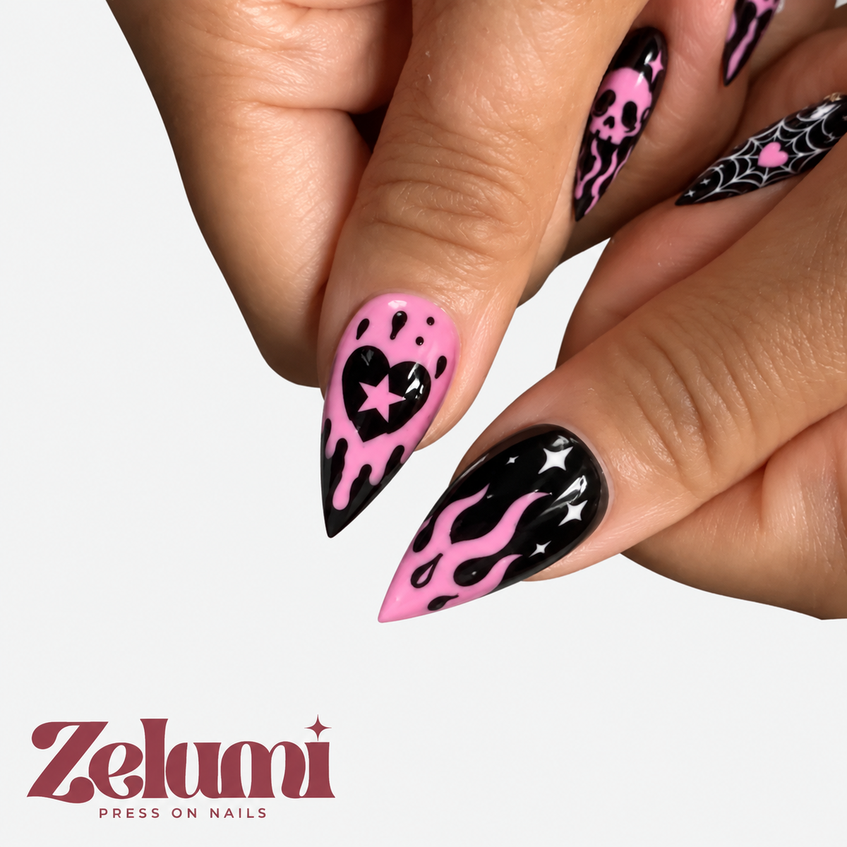 Pink Punk Skull