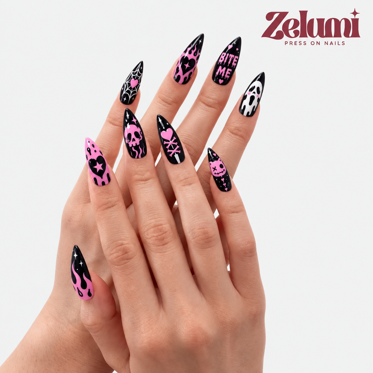 Pink Punk Skull