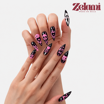Pink Punk Skull